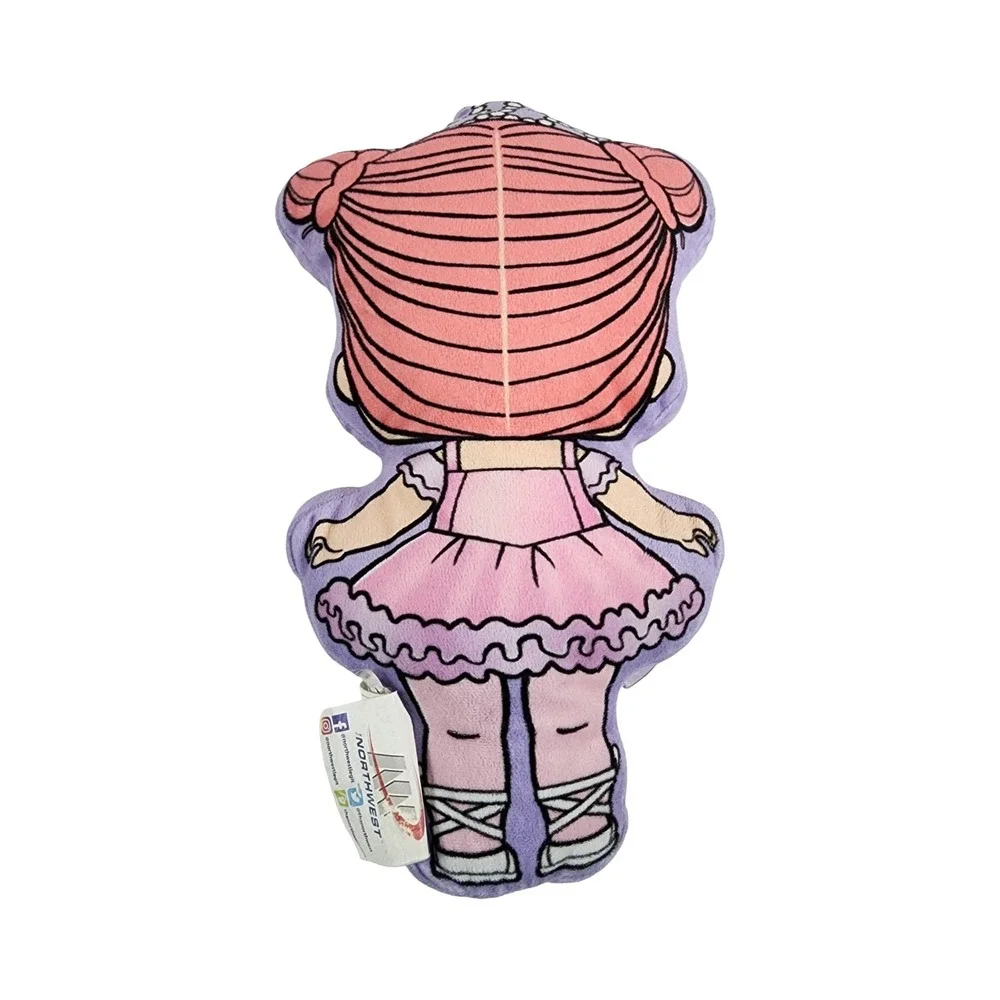 LOL Surprise Center Stage Ballerina Plush Character Pillow Pink Purple 14 Inch